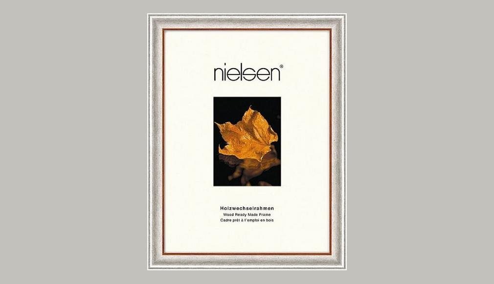 nielsen Bilderrahmen Derby Holzrahmen 6635002 20x30 silber