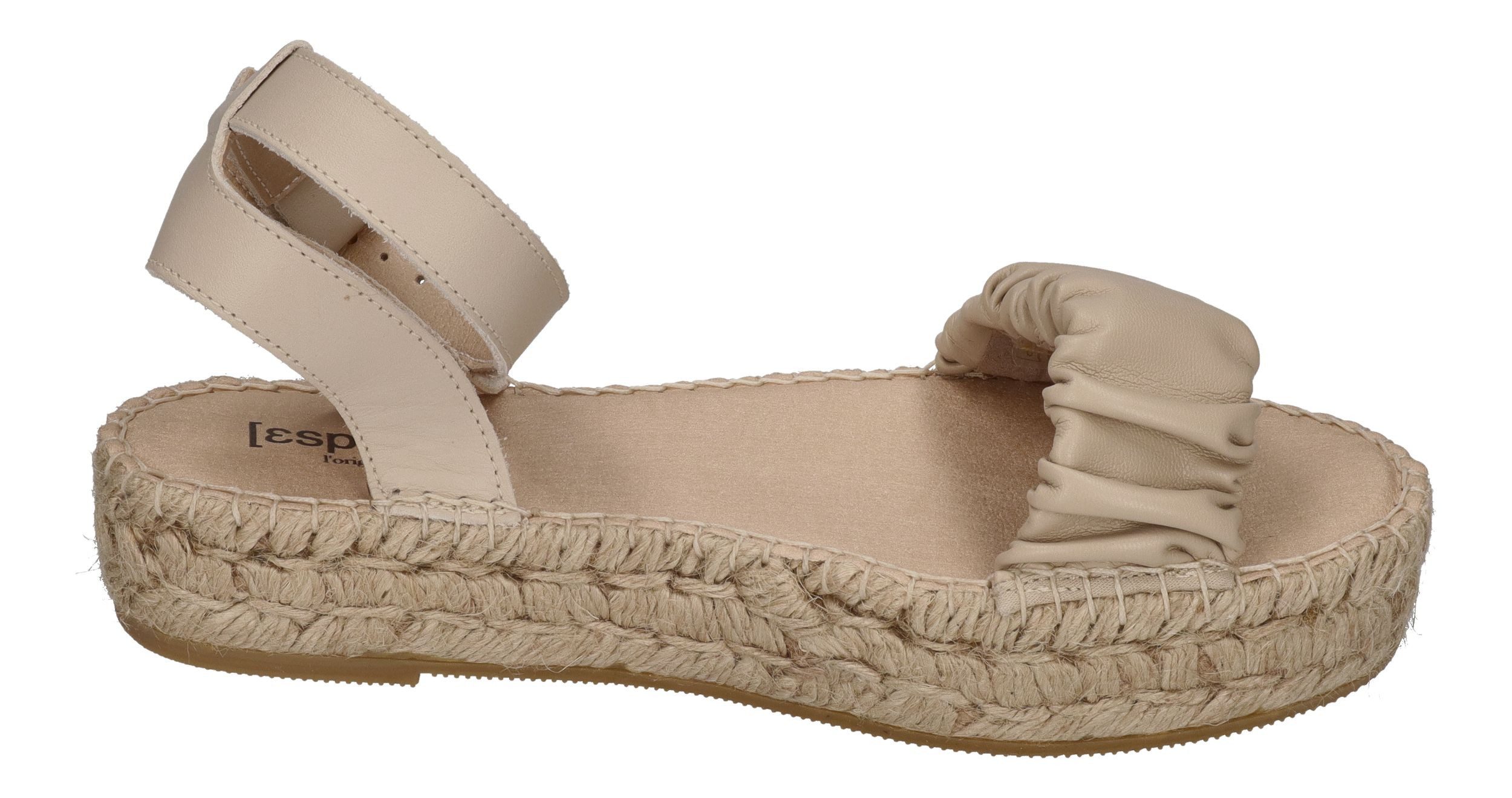 espadrij l´originale NIMES RUFFLE HIGH Beige
