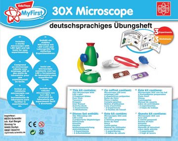 Edu-Toys Experimentierkasten JS003 Mein erstes Mikroskop - 30x Mikroskop, (Einstiegspaket für Kinder + 5 Jahre, 6-tlg), Vorschul gerecht MINT Produkt