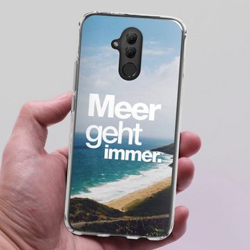 DeinDesign Handyhülle Meer Urlaub Sommer Meer geht immer, Huawei Mate 20 Lite Silikon Hülle Bumper Case Handy Schutzhülle
