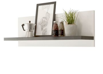 Furn.Design Küchenregal Stove, Wandboard in weiß Pinie und anthrazit, hängend