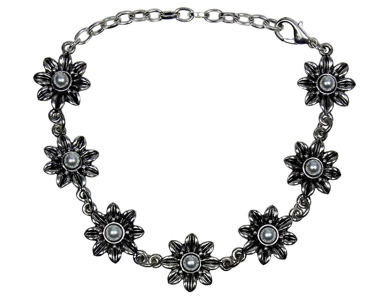 LUISIA® Armband LUISIA Blumen Armband 'Serenity' mit Perlen 47787