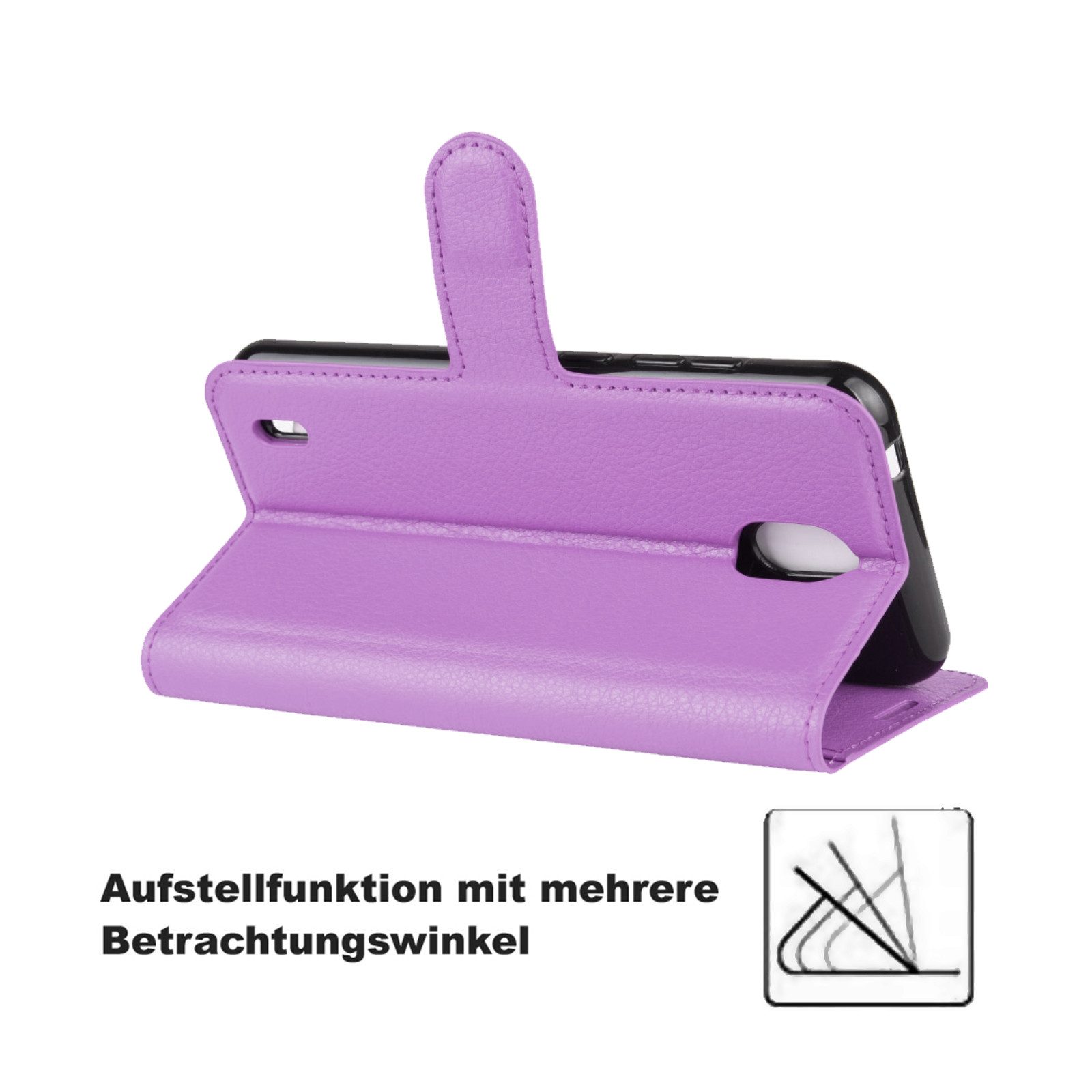 betterfon Handyhülle Handytasche für Nokia 1.3 Buchhülle Case Schutz Schale Etui Wallet, Wallet Case mit Kartenfächern Magnetverschluss und weicher Innenhülle