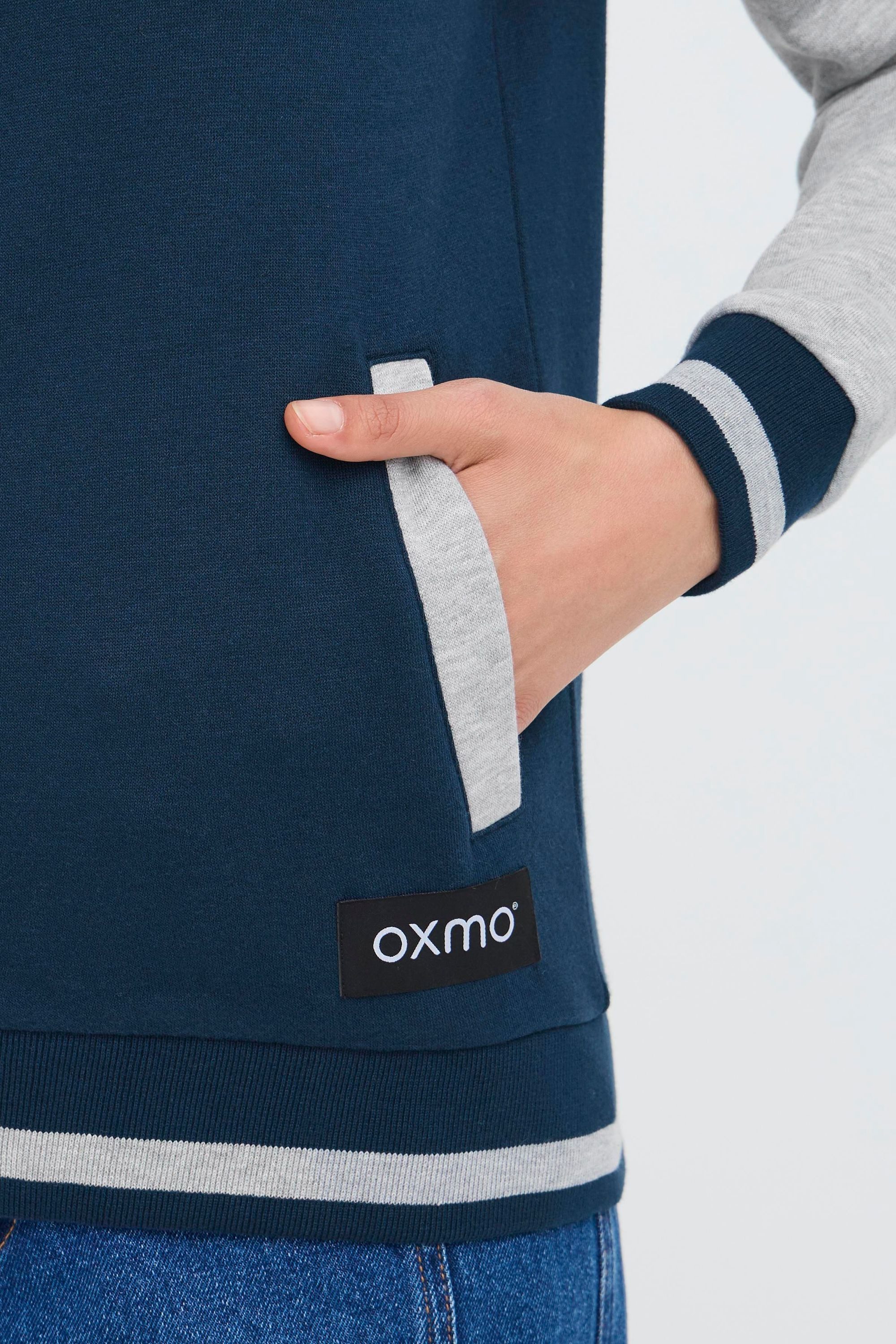 OXMO Sweatjacke OXOnana Lässige Sweatjacke im College-Style