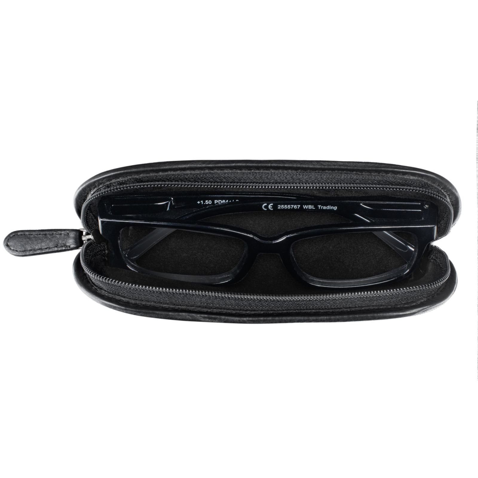 STILORD Etui "Glasgow" Brillenetui Leder