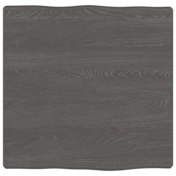 vidaXL Tischplatte Tischplatte 40x40x(2-4) cm Massivholz Behandelt Baumkante (1 St)