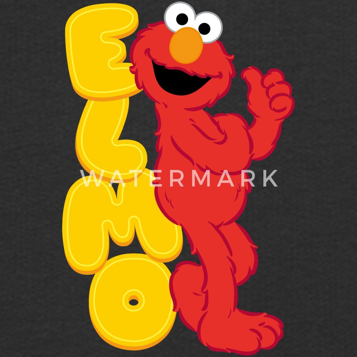 Spreadshirt Hoodie Sesamstraße Elmo Mit Schriftzug Kinder Premium Hoodie (1-tlg)