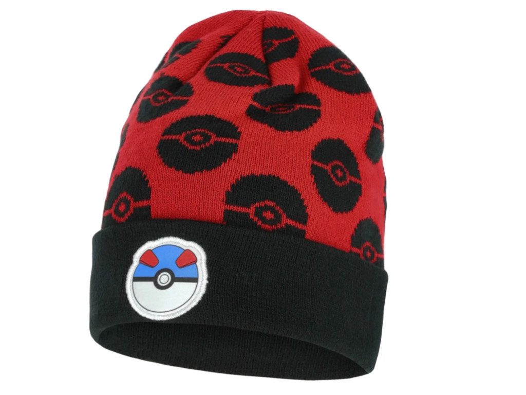 POKÉMON Beanie Pokemon Mütze Wintermütze Bommelmütze Beanie Pikachu