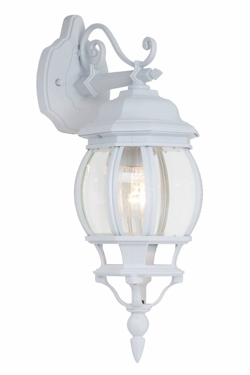 E27, Außenwandleuchte 1x Brilliant A60, Istria, Außen-Wandleuchte hängend Istria Lampe weiß 60W, LED geeigne