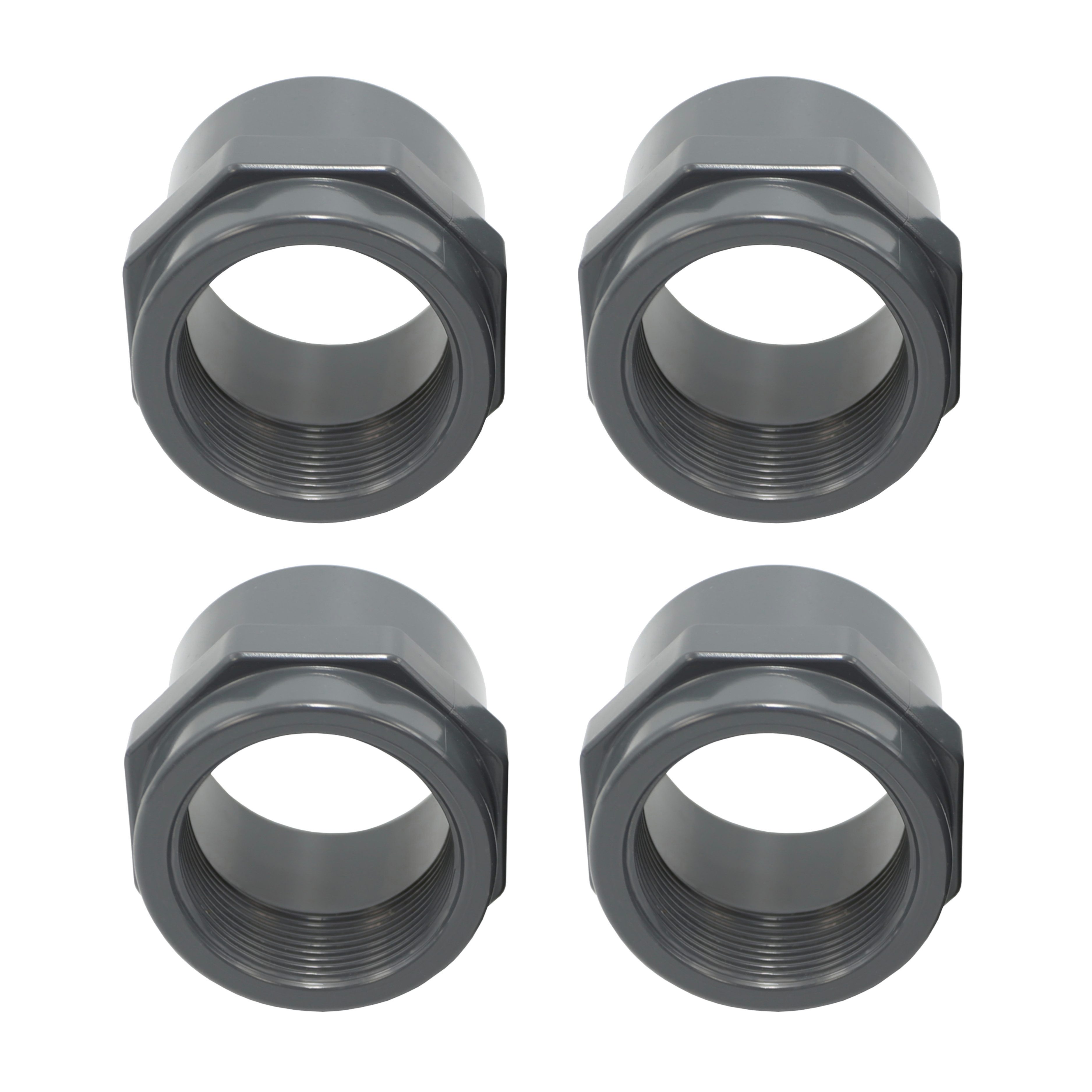 Rohrverbinder 1-10x PVC Fittings Gewindemuffe Klebemuffe 63mm x 2" IG Rohr PN16