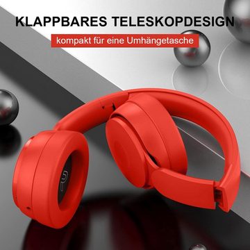 yozhiqu Universeller kabelloser Bluetooth-Kopfhörer mit faltbarem Design Over-Ear-Kopfhörer (Hi-Fi-Stereoeffekt für Reisen, Erwachsene, Kinder und Jugendliche)