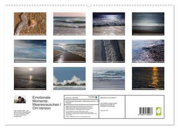 CALVENDO Wandkalender Emotionale Momente: Meeresrauschen / CH-Version (Premium, hochwertiger DIN A2 Wandkalender 2023, Kunstdruck in Hochglanz)