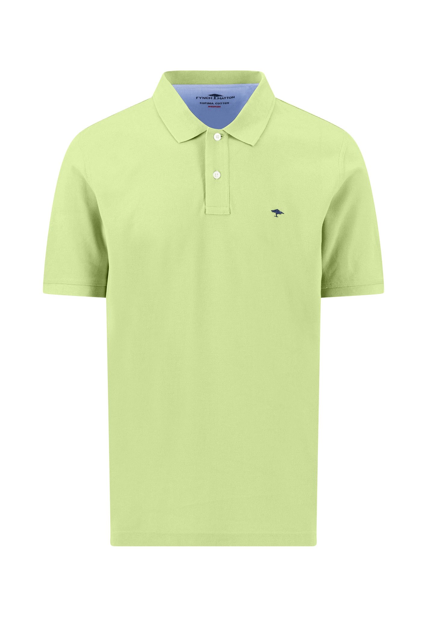 FYNCH-HATTON Poloshirt - Shirt aus Baumwolle mit strukturierter Oberfläche günstig online kaufen