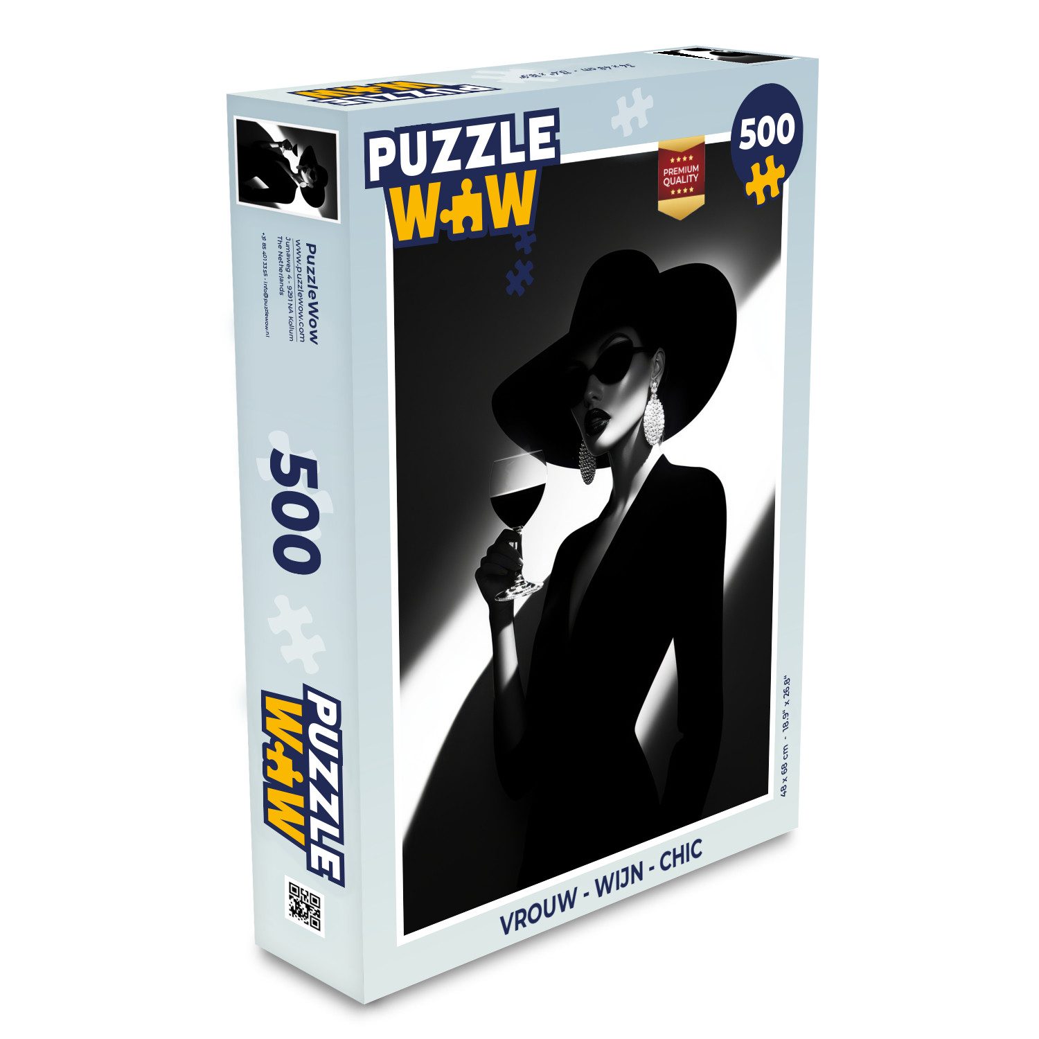 Puzzle Frau - Wein - Chic