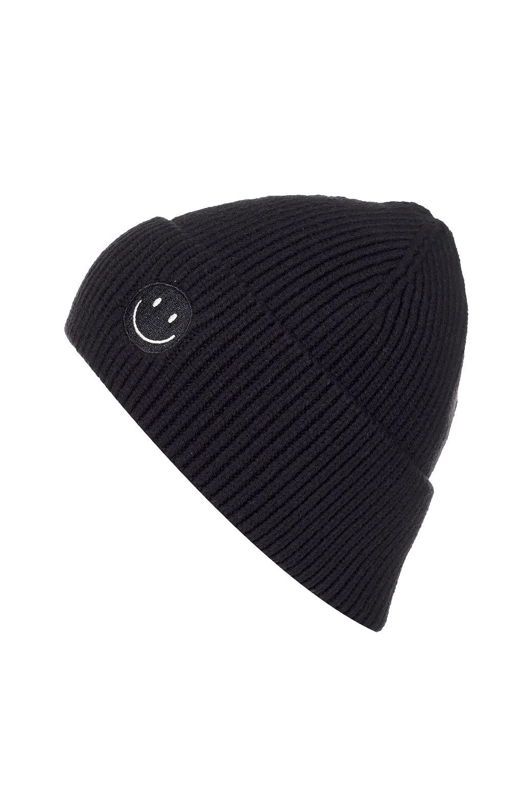 Faera Strickmütze Mit Smiley, Rippenstrick, weiches günstig online kaufen