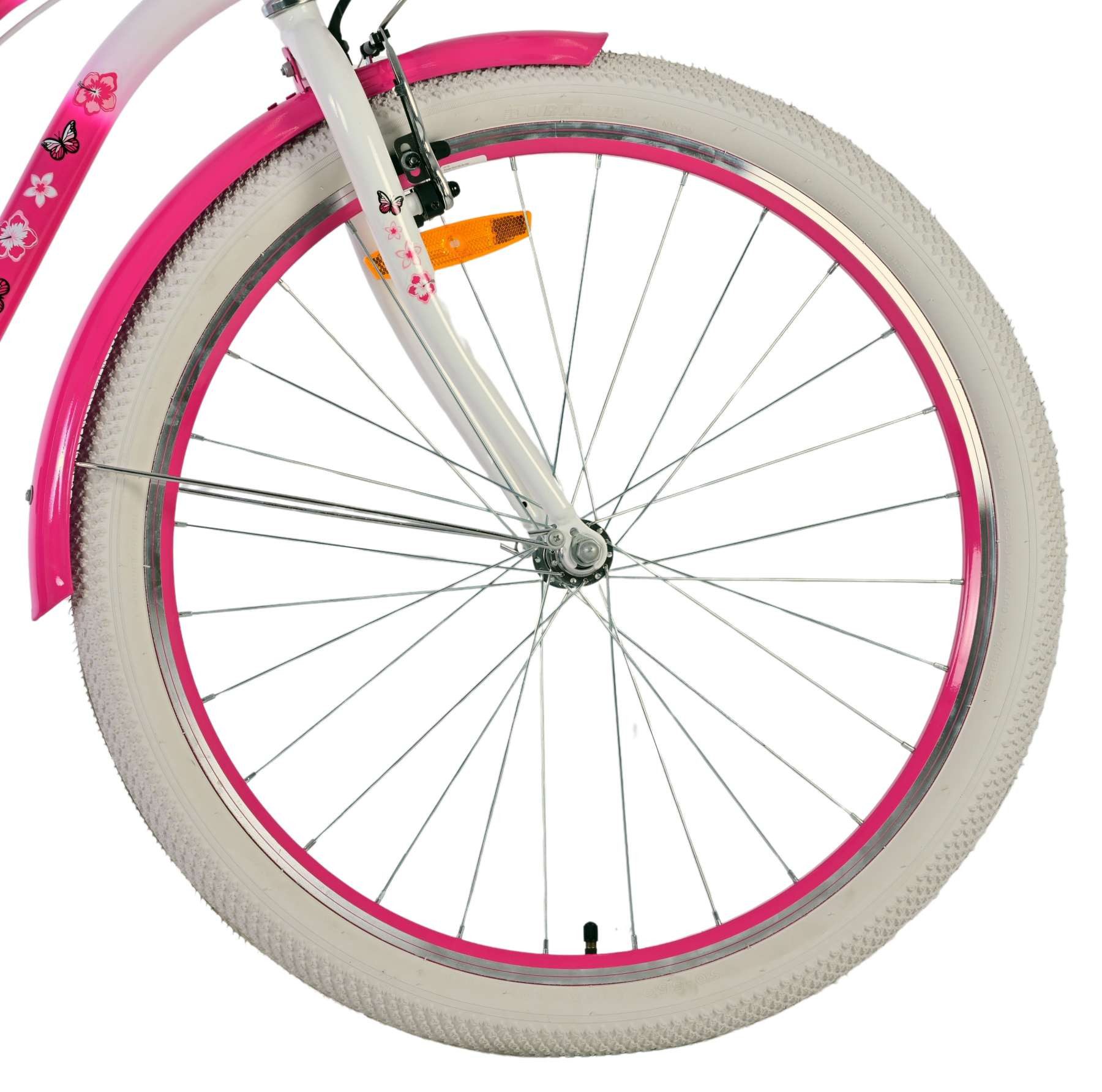 Volare Kinderfahrrad Volare Lovely Kinderfahrrad für Mädchen - 26 Zoll in Rosa, Zwei Handbremsen, höhenverstellbarer Sattel und Lenker
