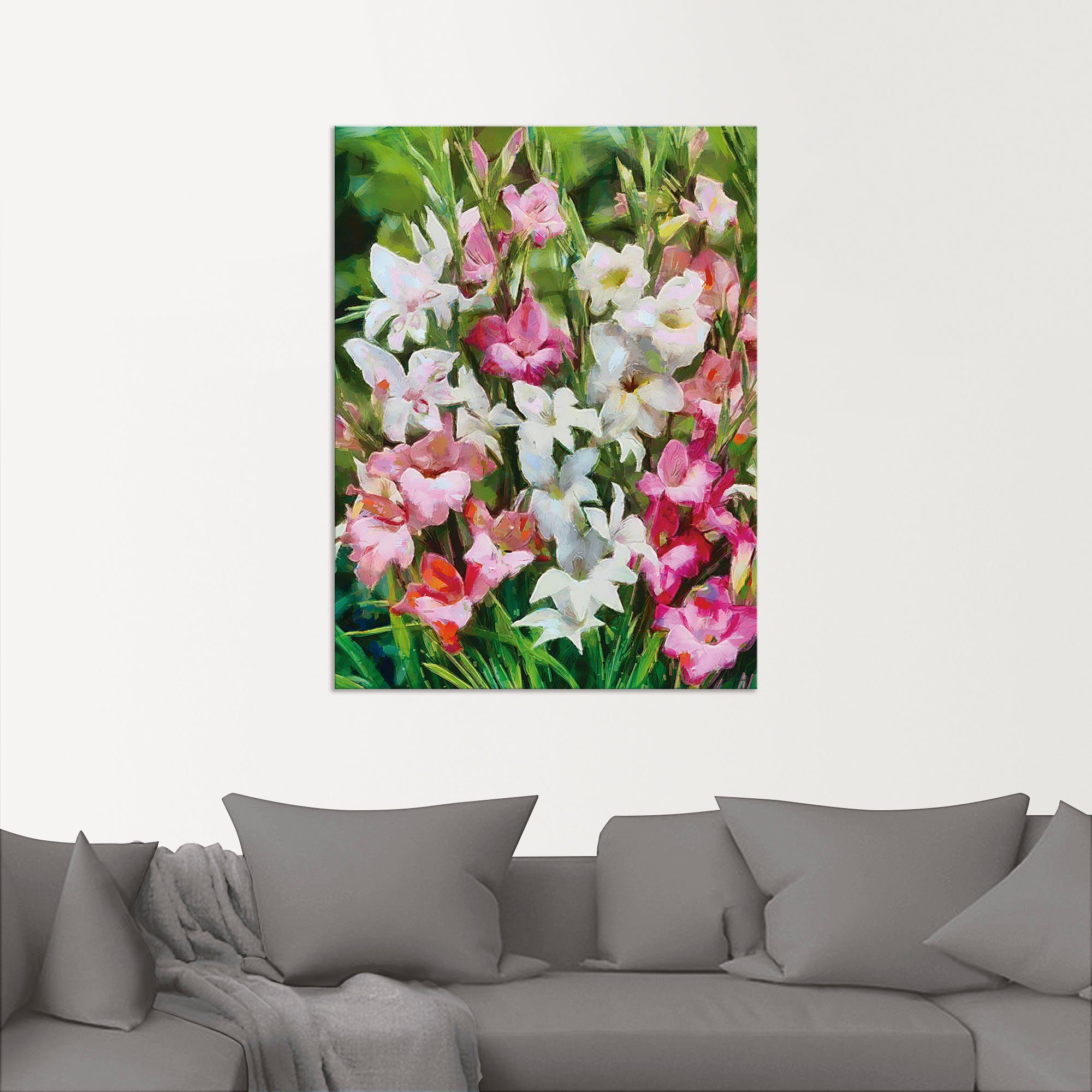 II, St), Wandbild Leinwandbild, (1 Wandaufkleber Größen Poster Gladiolus Artland versch. als in oder Blumenbilder Alubild,