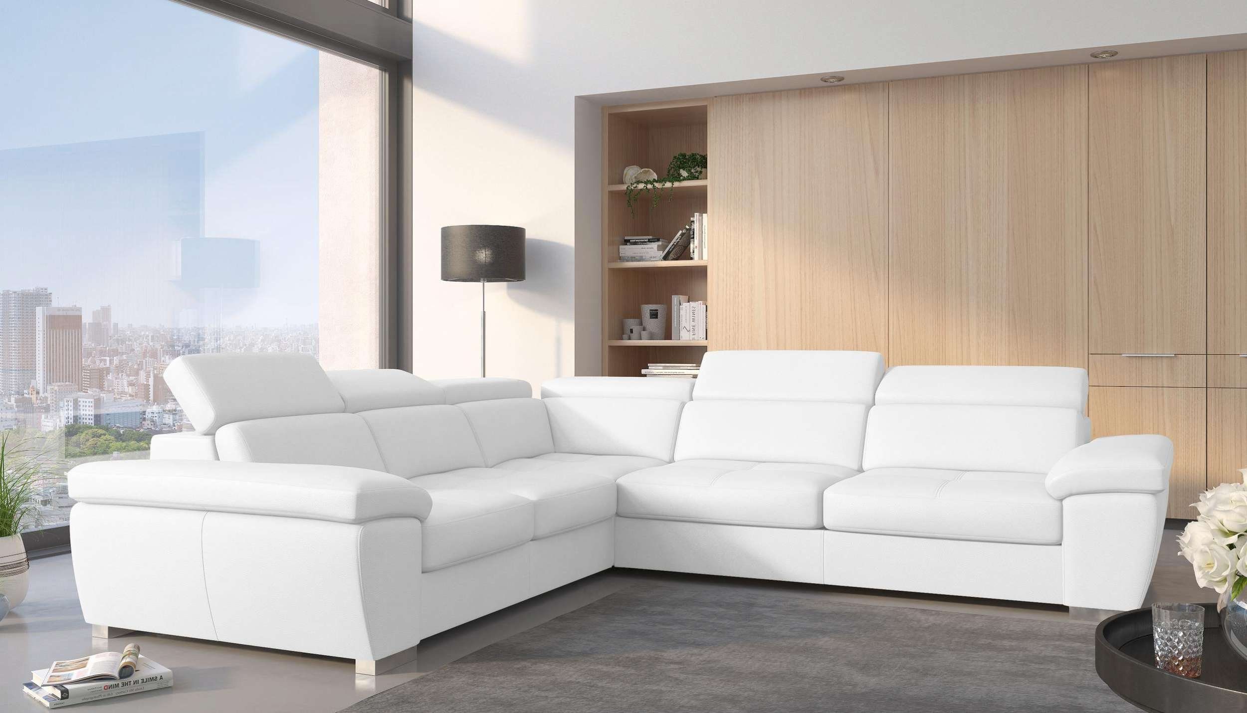 99rooms Ecksofa Leila, L-Form, Eckcouch, Ottomane links oder rechts bestellbar, mit Bettfunktion, Bettkasten