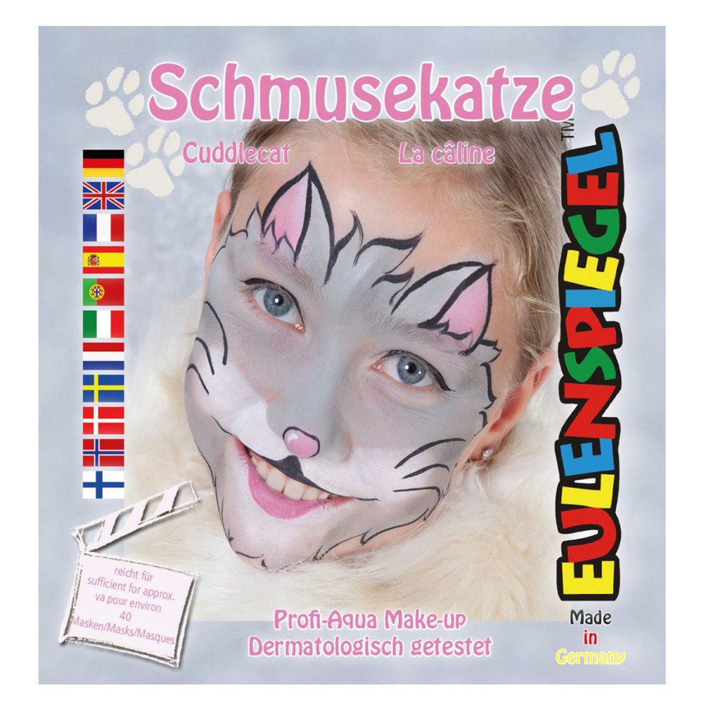 Kostüm Schminkset - Schmusekatze - Make-up mit Zubehör
