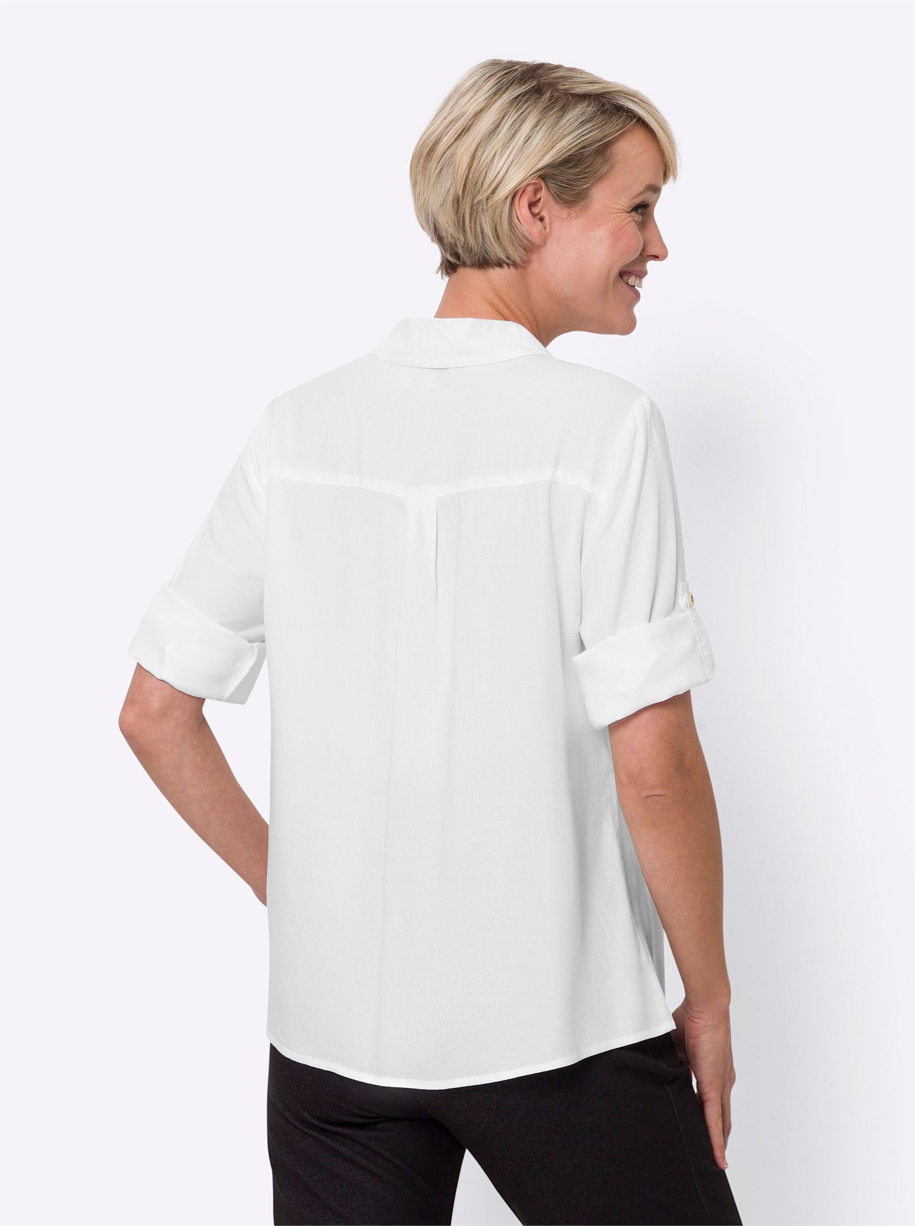 Sieh an! Klassische Bluse Hemdbluse günstig online kaufen