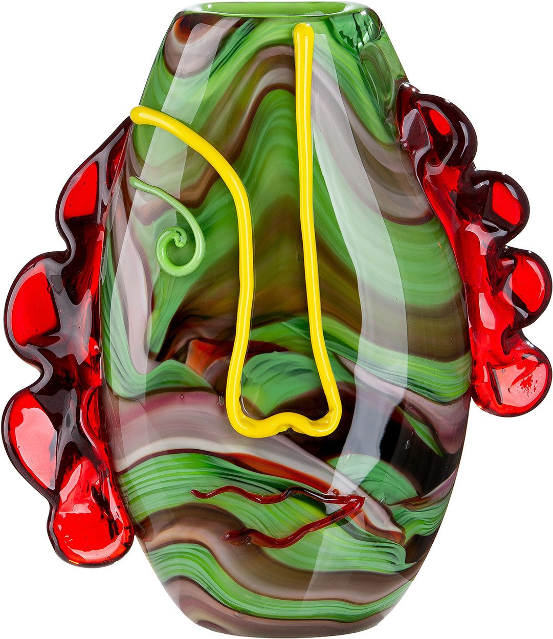GILDE Tischvase Gesichtsvase Conturo