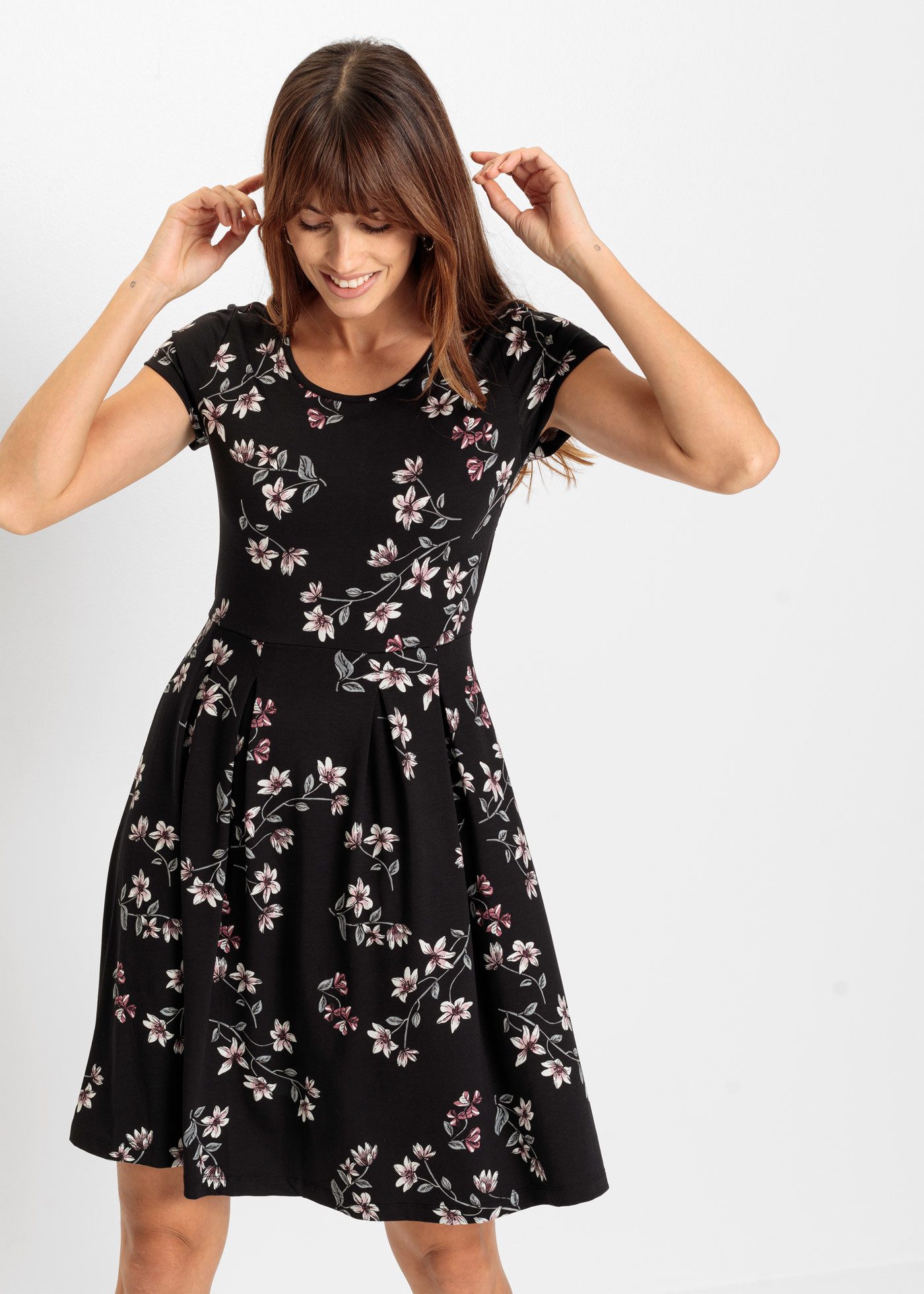 bonprix Jerseykleid Jerseykleid aus Viskose-Mix