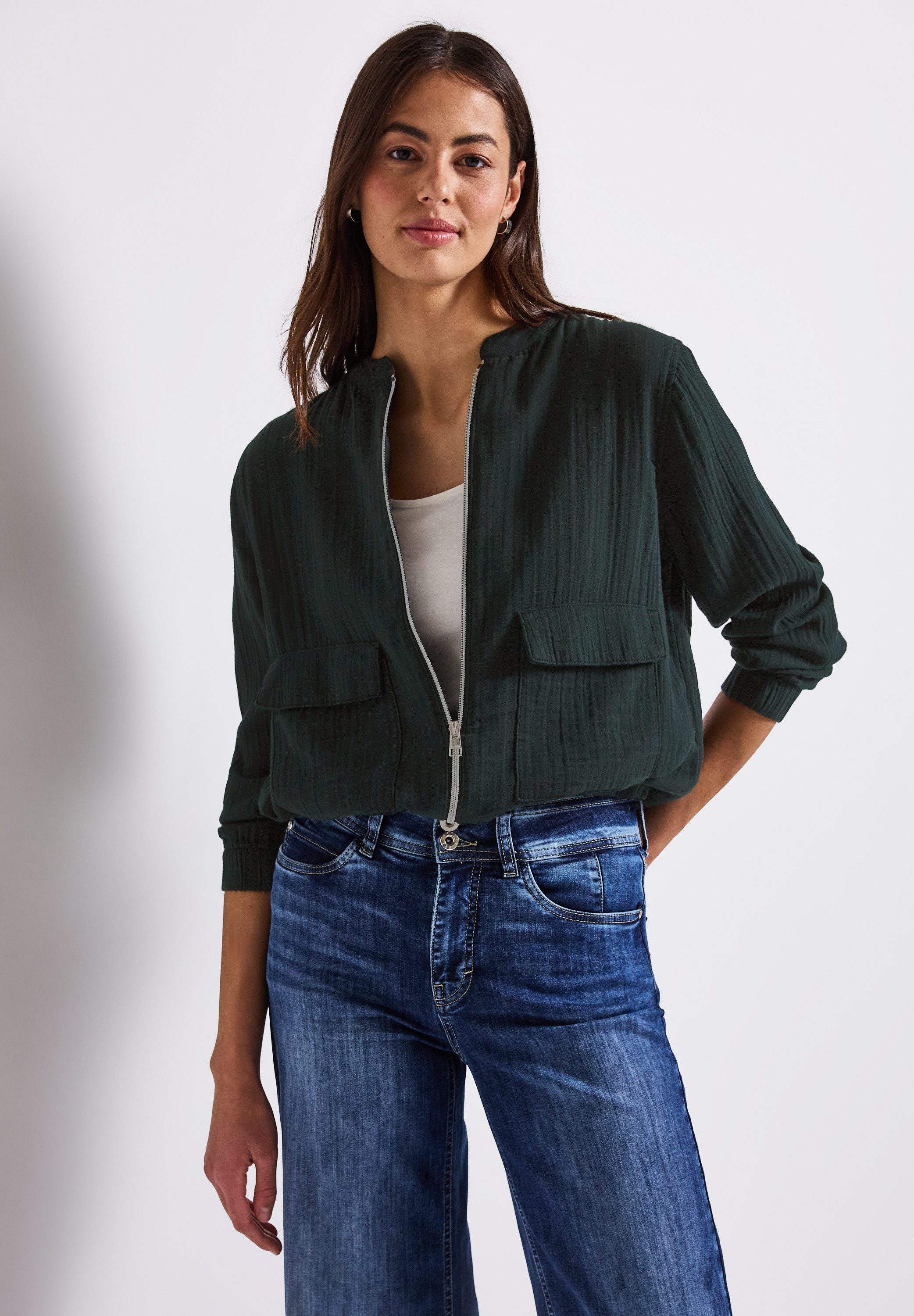 STREET ONE Blouson mit elastischem Bund und Tunnelzug günstig online kaufen