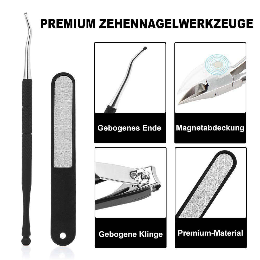 Jormftte Nagelknipser-Set Dicker Zehennagelknipser