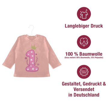 Shirtracer T-Shirt Erster Mädchen 1. Geburtstag