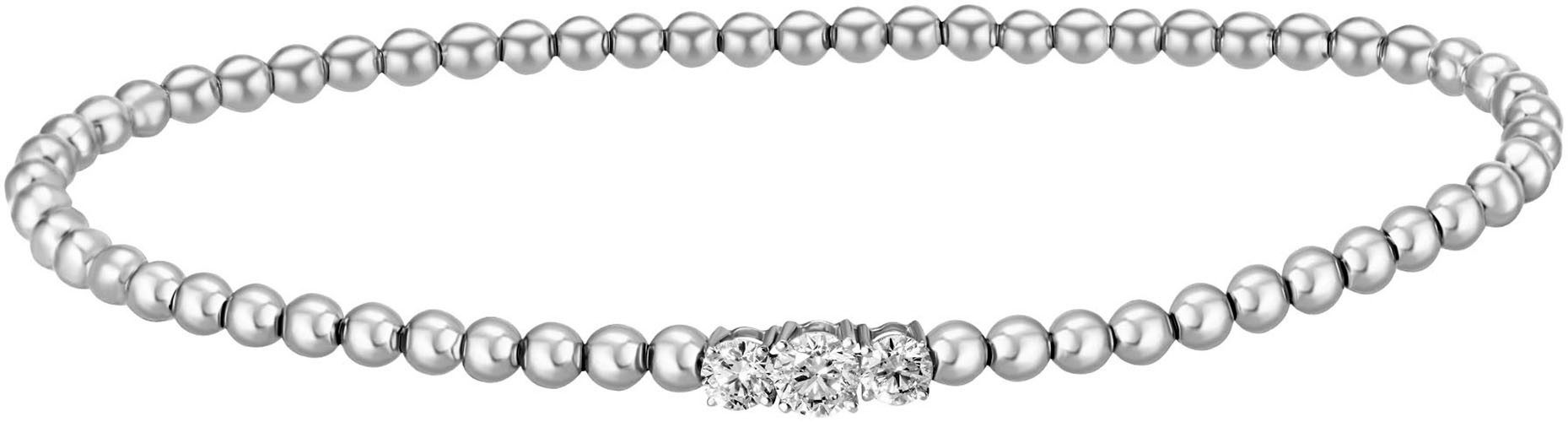 Firetti Armband Schmuck Geschenk Silber 925 Armschmuck Armkette Kugelstretch, mit Zirkonia (synth)