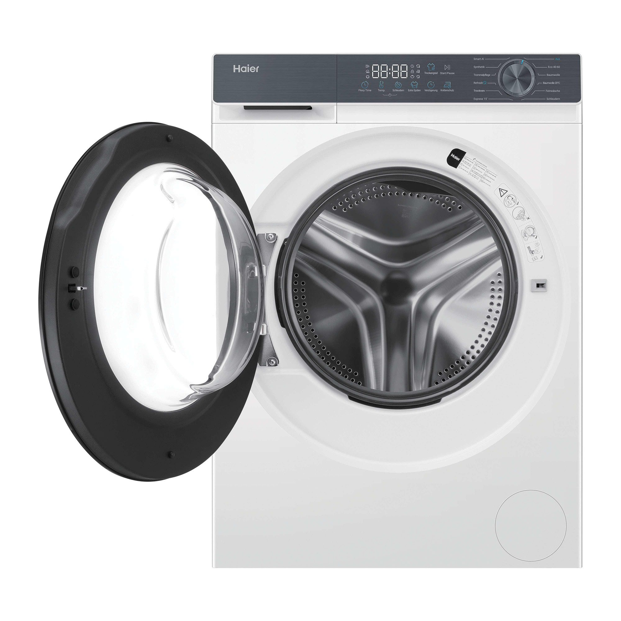 Haier Waschtrockner G3 Serie HWD80-BP1433637T, 8 kg, 8 kg, 1400 U/min, Smart AI, Flexy Time, ABT®, Smart Dual Spray