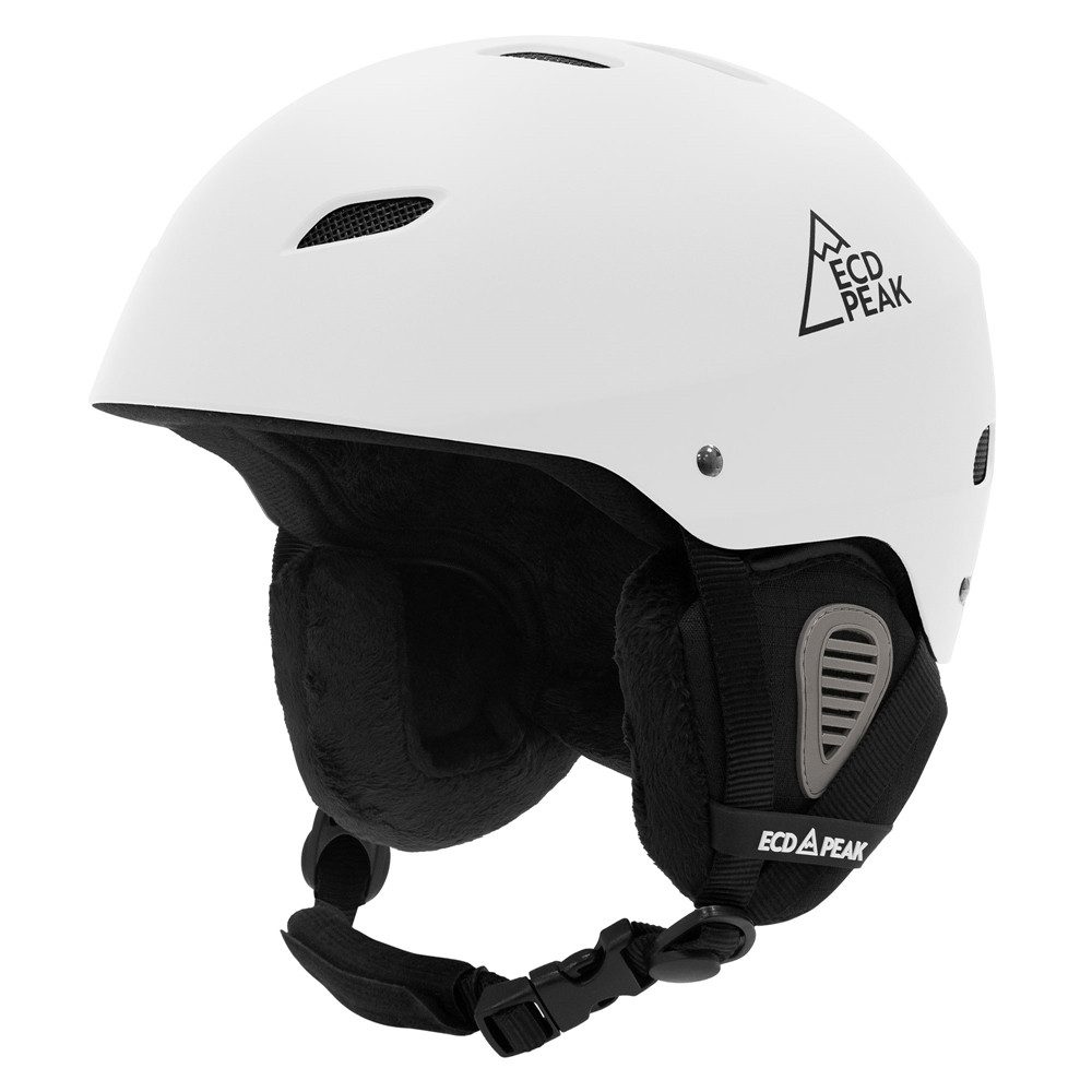 ECD Germany Skihelm Ski- und Snowboardhelm für Herren und Damen, robust, leicht & sicher, Ski Helm mit Belüftungssystem und Skibrillenhalter, Weiß, M 55-58 cm