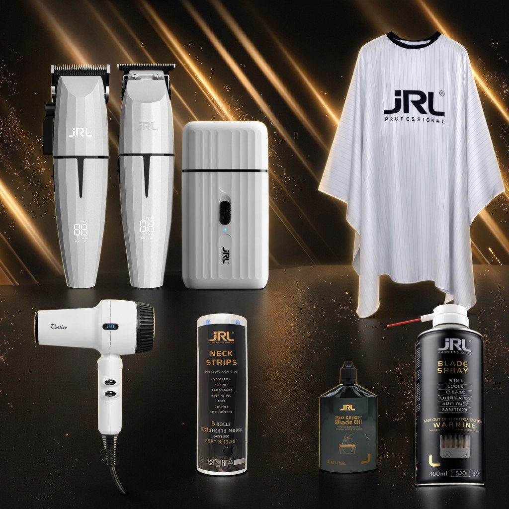 JRL Haarschneider JRL Profi Friseur Set - 3, Komplettset, Profi Barber Komplettset, kabellos & leistungsstark