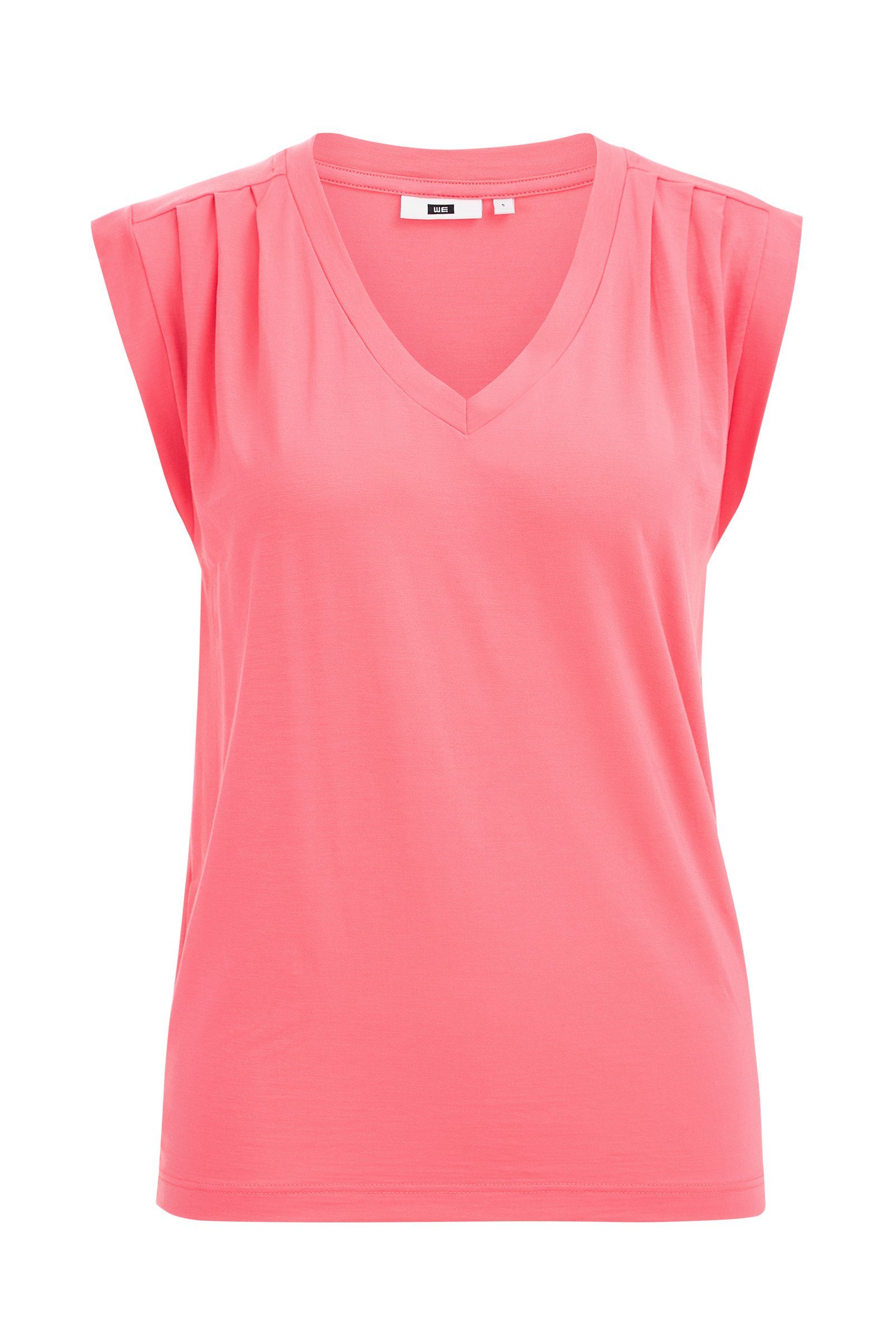 Leuchtend rosa (1-tlg) WE Fashion T-Shirt