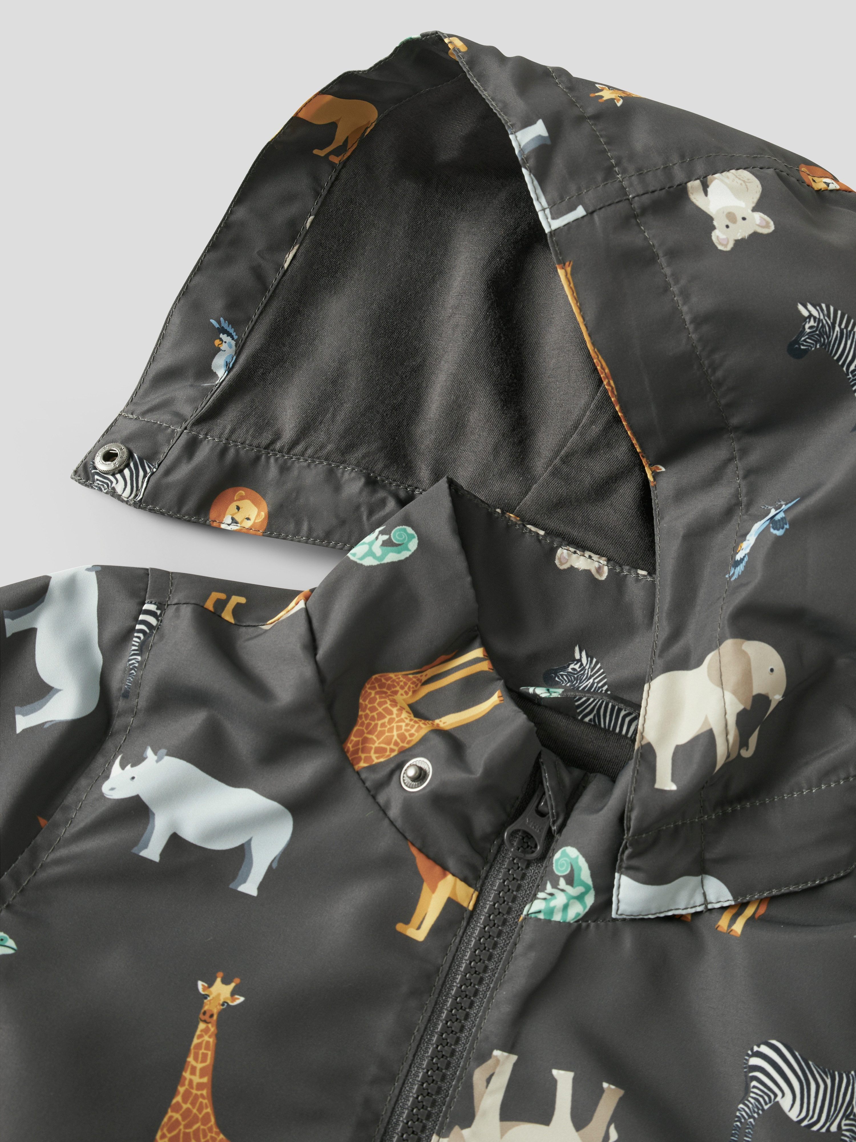 Name It Outdoorjacke NMMMAX JACKET LI AOP NOOS reflektierende Details, wasserabweisend