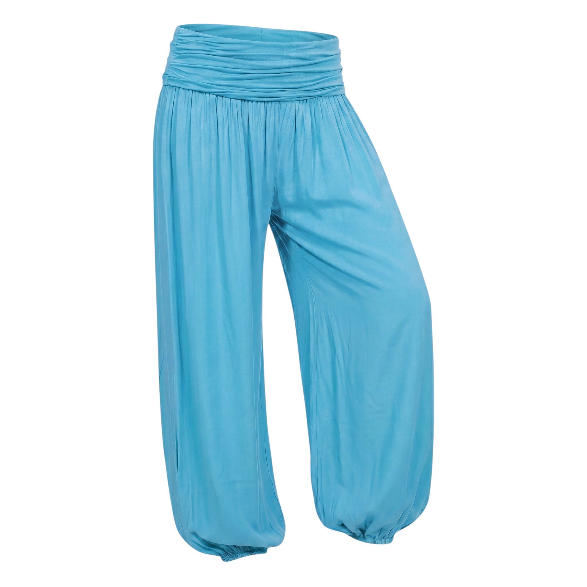 Haremshose Pluderhose sommerlich leichte Yogahose luftige Sommerhose