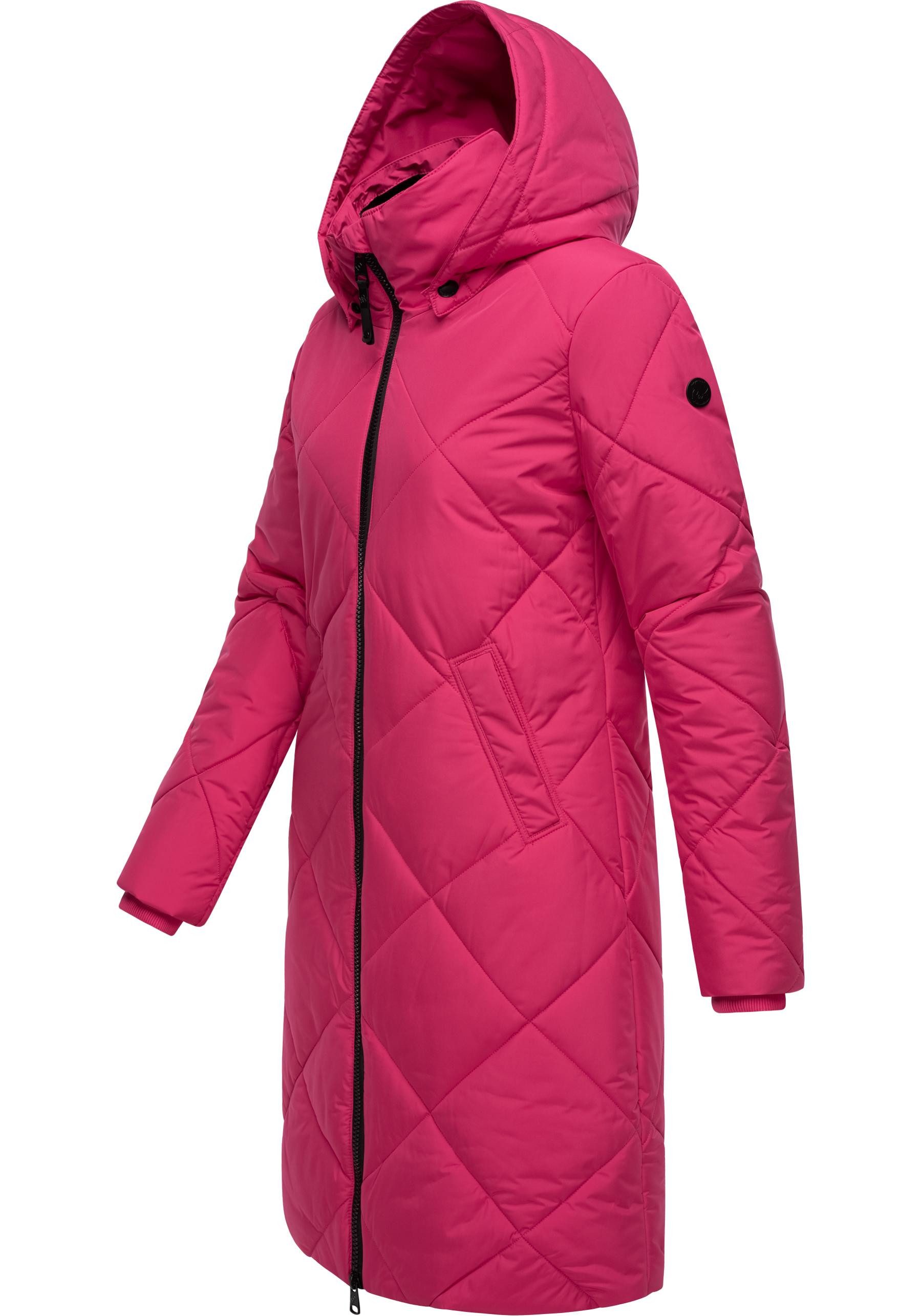 Ragwear Steppmantel Rebela stylischer Winterparka mit abnehmbarer Kapuze