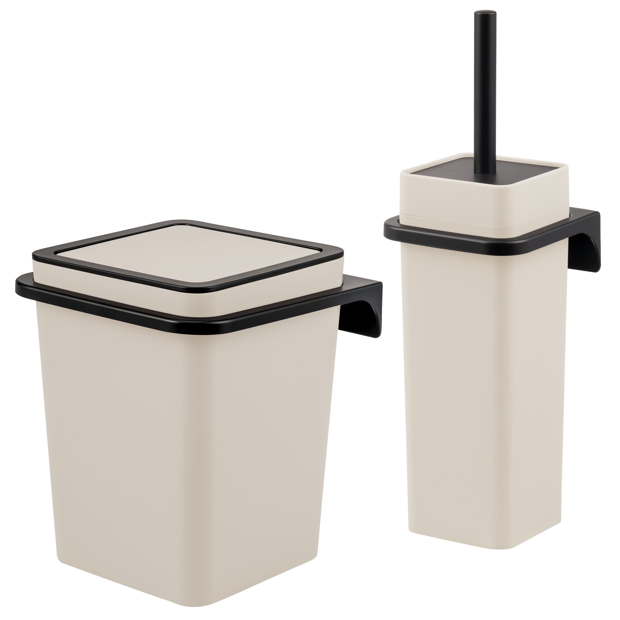 bremermann Badaccessoire-Set 2tlg. Bad-Set SAVONA Softtouch inkl. Wandhalterung, 2 tlg.