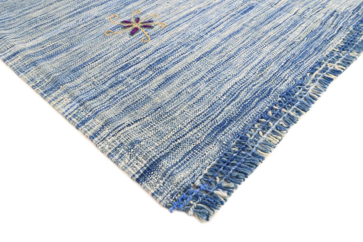 rechteckig, Höhe: Trading, mm Flower Orientteppich, Handgewebter 3 Nain 125x176 Kelim Orientteppich Afghan
