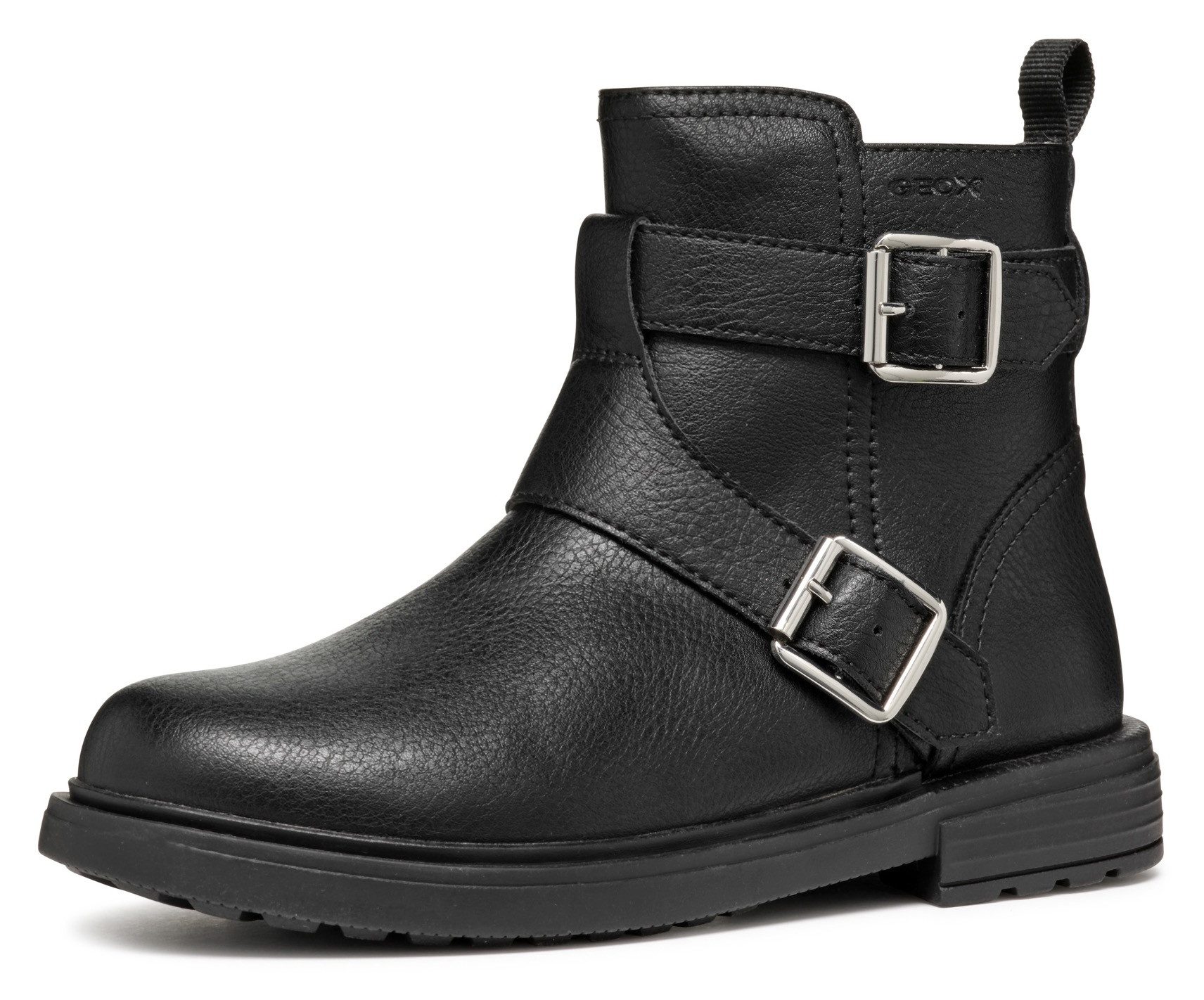 Geox J ECLAIR GIRL X Stiefelette Bikerboots, Winterstiefel, Boots mit Warmfutter