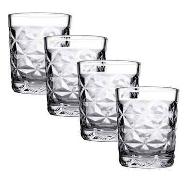 Pasabahce Schnapsglas Pasabahce Estrella Whiskyglas 360 ml 4er Set, Glas