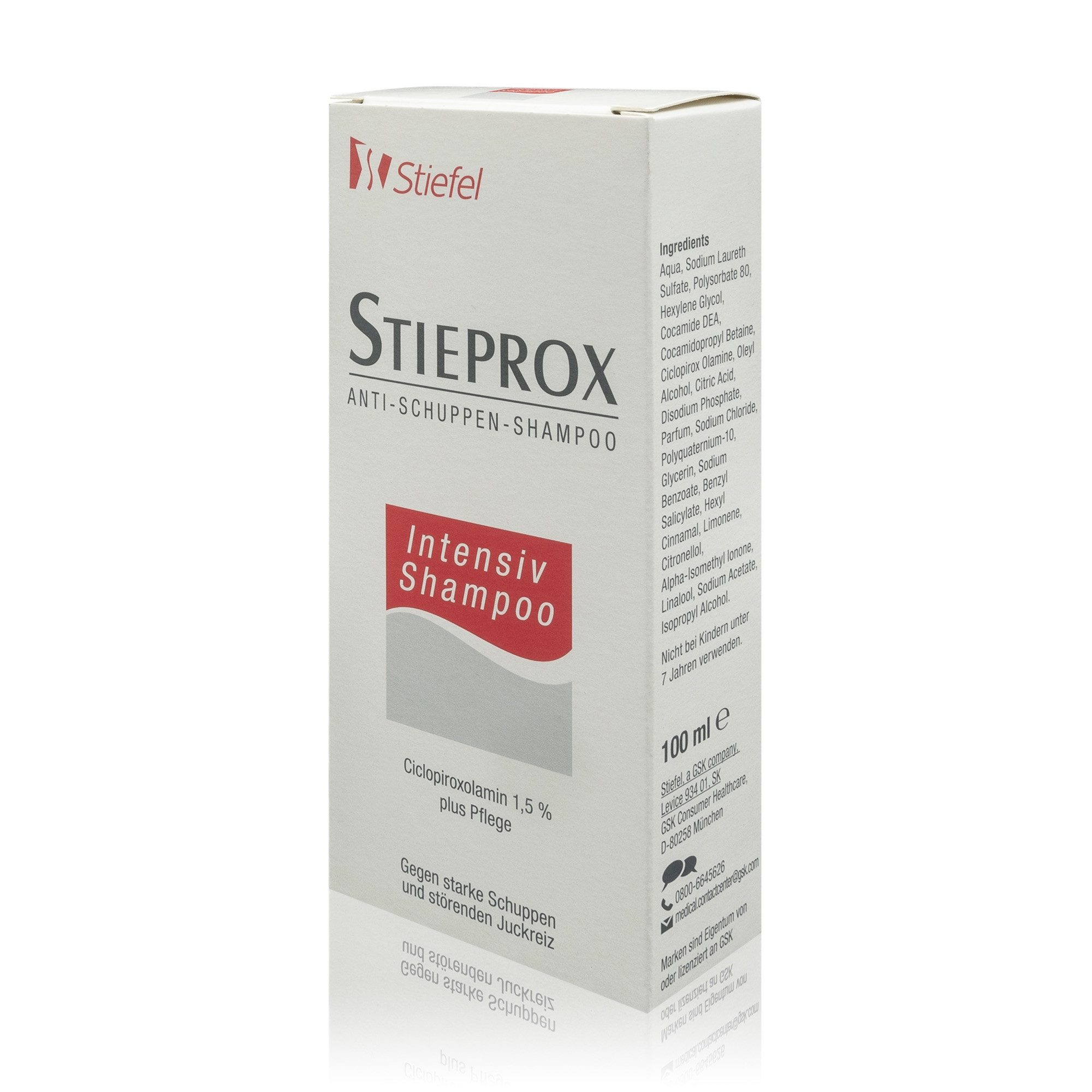 GlaxoSmithKline Consumer Healthcare Kopfhaut-Pflegeshampoo Stieprox Anti-Schuppen-Shampoo (100ml)