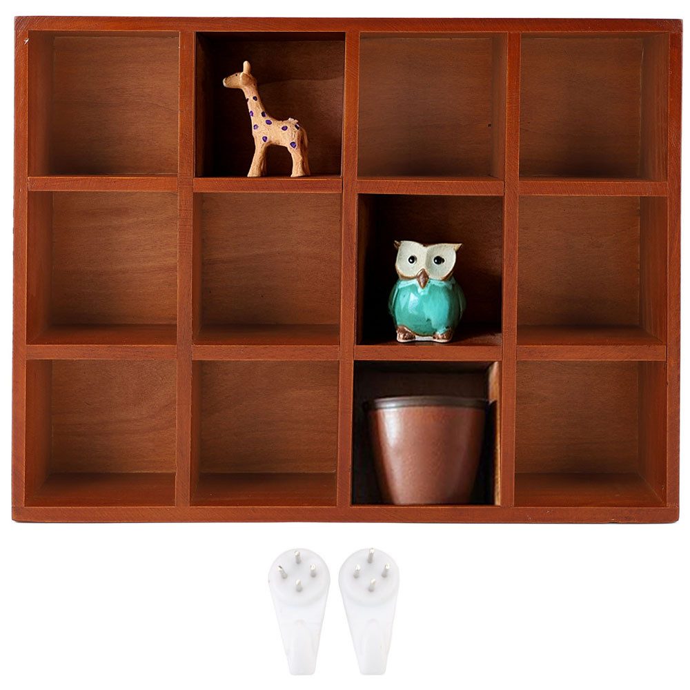 SURFOU Wandregal Multifunktionales Schreibtisch-Organizer aus Holz – mit 12 günstig online kaufen