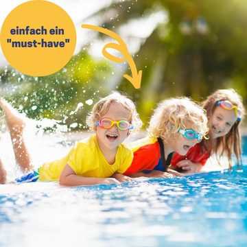 Best Sporting Schwimmgürtel Schwimmgürtel Kinder 3-6 Jahre, Schwimmgurt 6-teilig verstellbar in blau-gelb