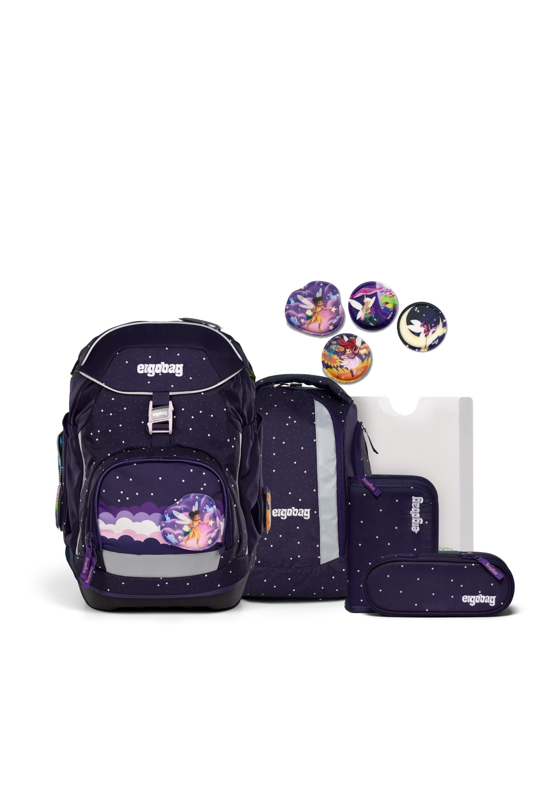 ergobag Schulranzen pack Set (6-tlg., 6-teiliges Set)