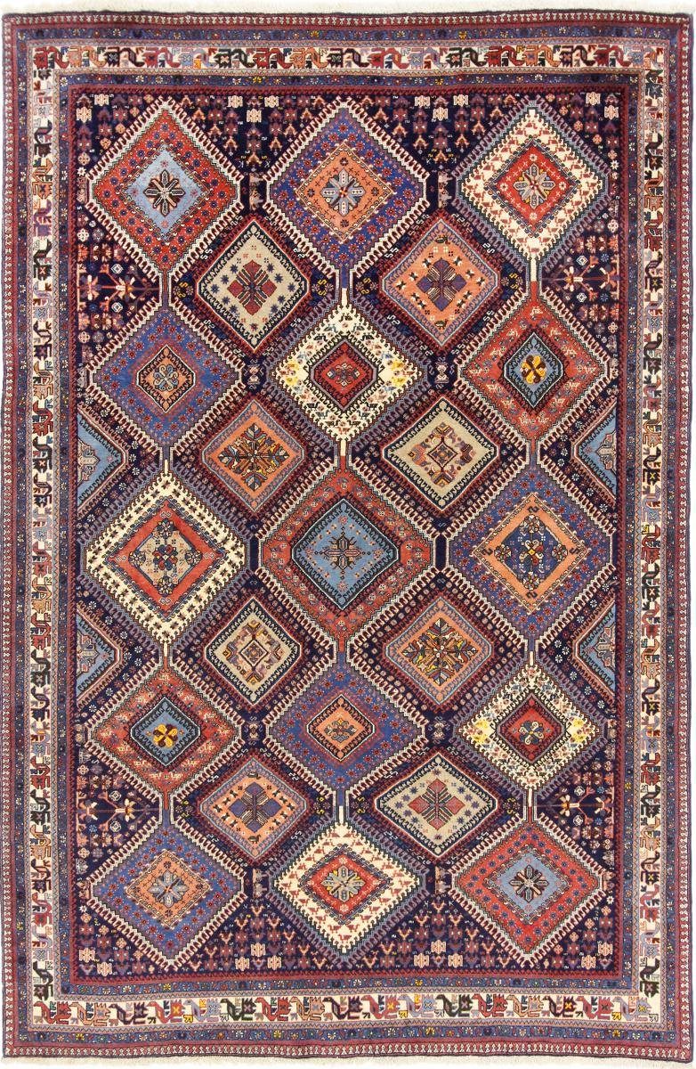 Orientteppich Yalameh 199x301 Handgeknüpfter Orientteppich / Perserteppich, Nain Trading, rechteckig, Höhe: 12 mm