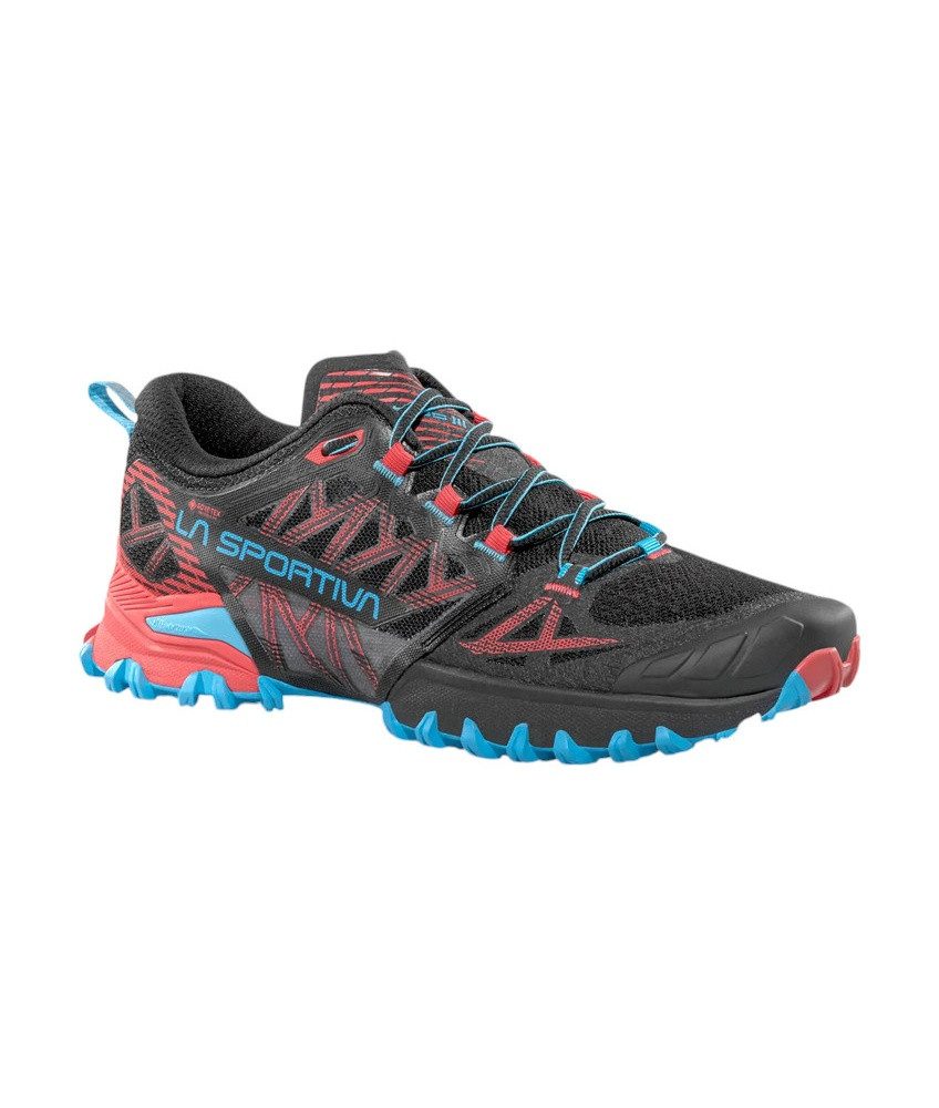 La Sportiva Trail-Laufschuhe Bushido III GTX (wasserdicht) schwarz/blau/rot Damen Wanderschuh