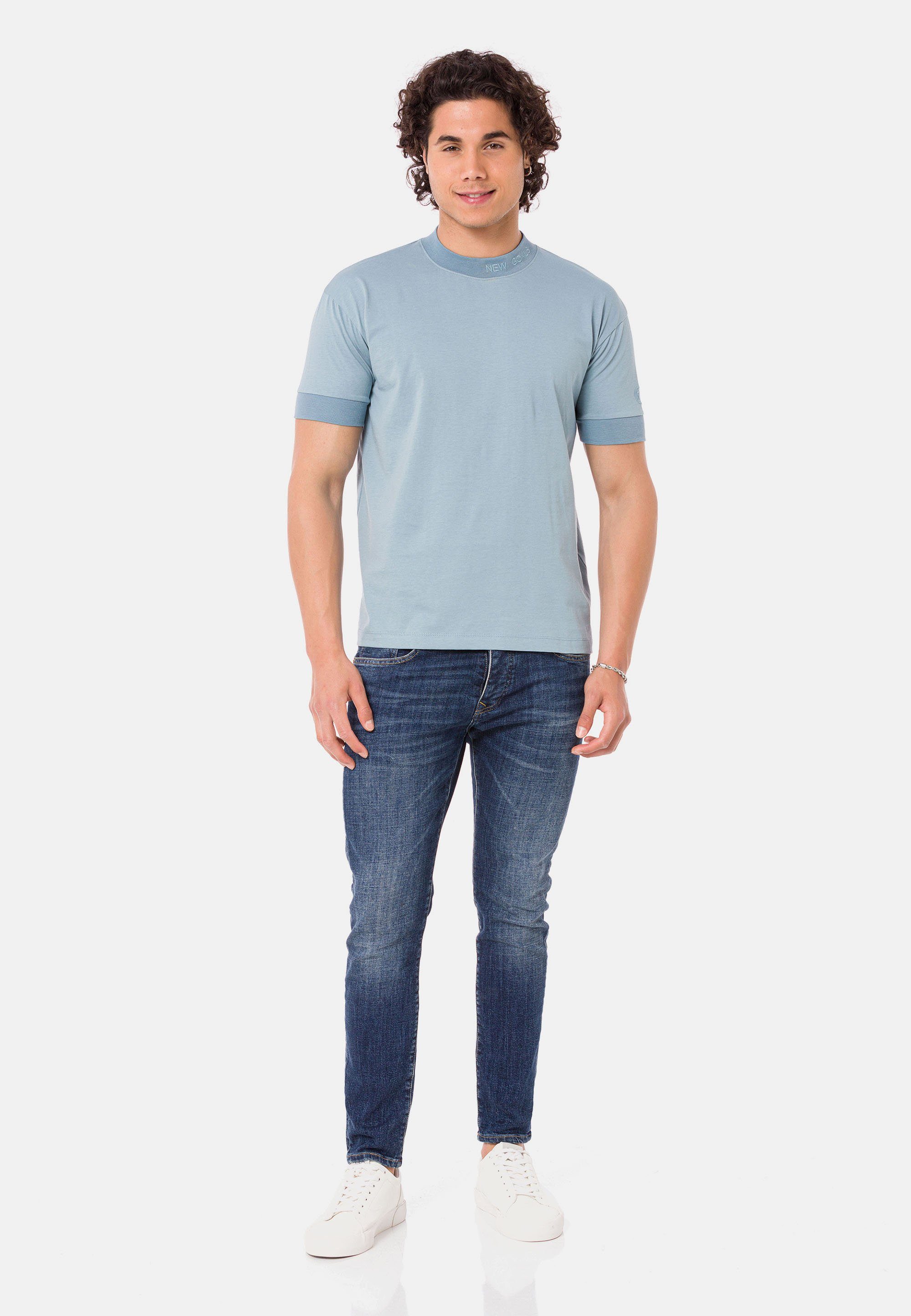 RedBridge T-Shirt Widnes Logo-Bestickung blau mit