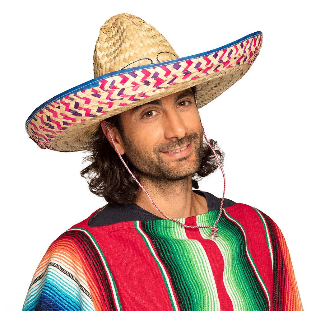Kostüm Sombrero Salvatore Mexiko Strohhut Ø 52 cm für Fiesta