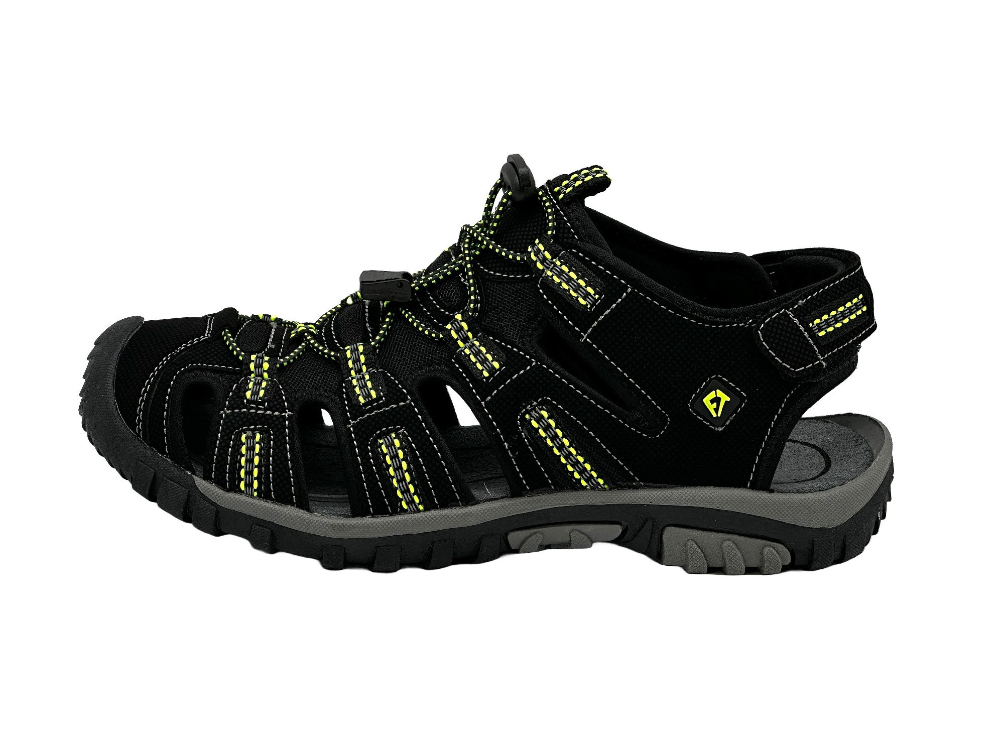 Nowaland Trekkingsandalen mit Zehenschutz und Klettverschluss Trekkingsandale Funktionale Trekkingsandalen mit geschlossener Front und gutem Grip